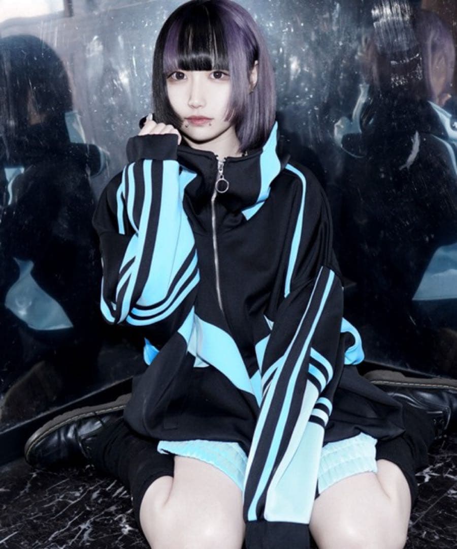 REFLEM レフレム　BIGライン切替パーカー　ブラック　ブルー　セットアップ