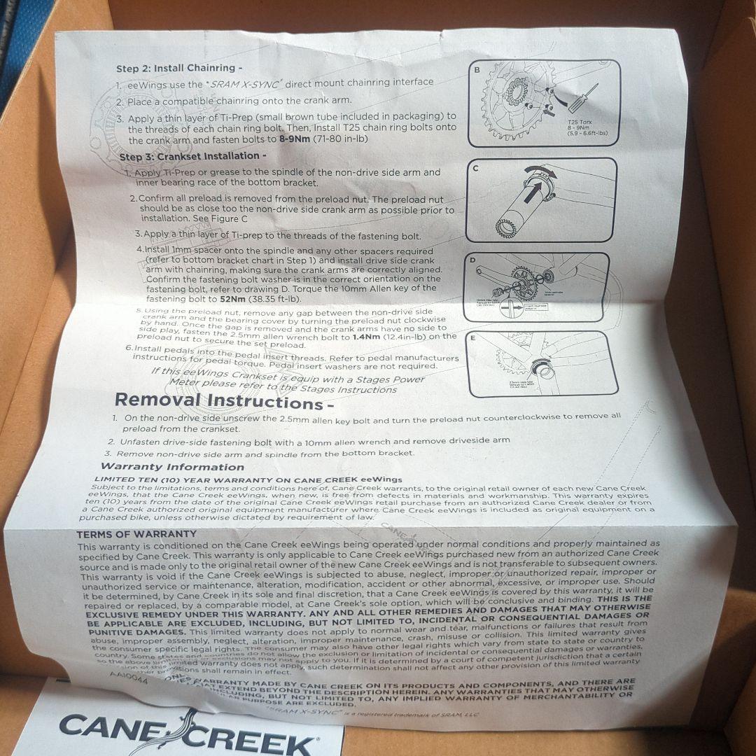 F*.様 Cane Creek eeWings 170mm チタンクランク