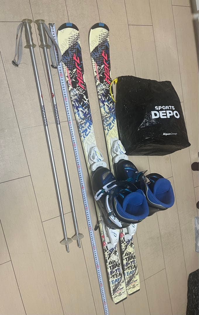 Hart スキーセット 130cm Rossignolストック