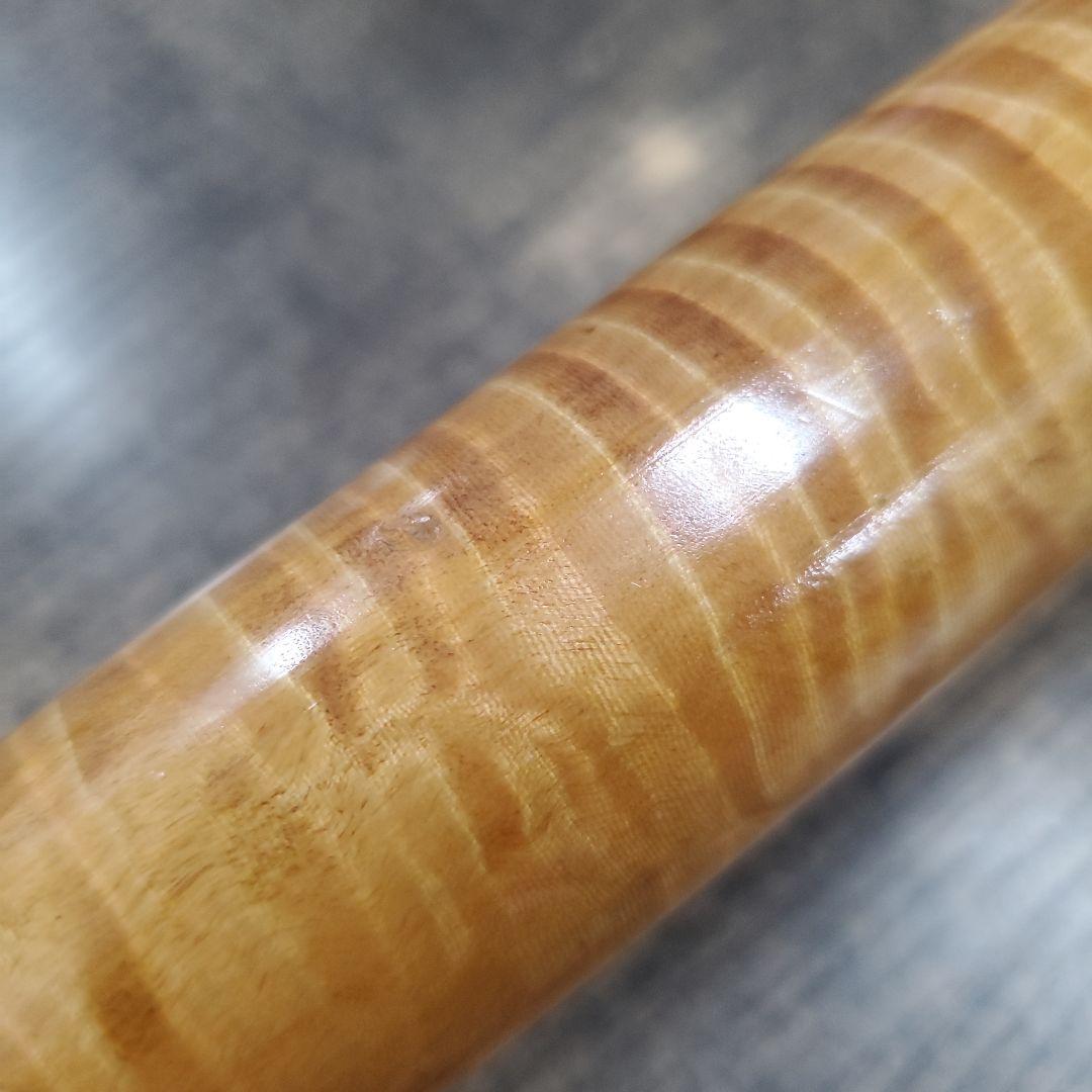 カーリーメープル　虎杢　トラ目　キュー　杖　材木　極トラ目