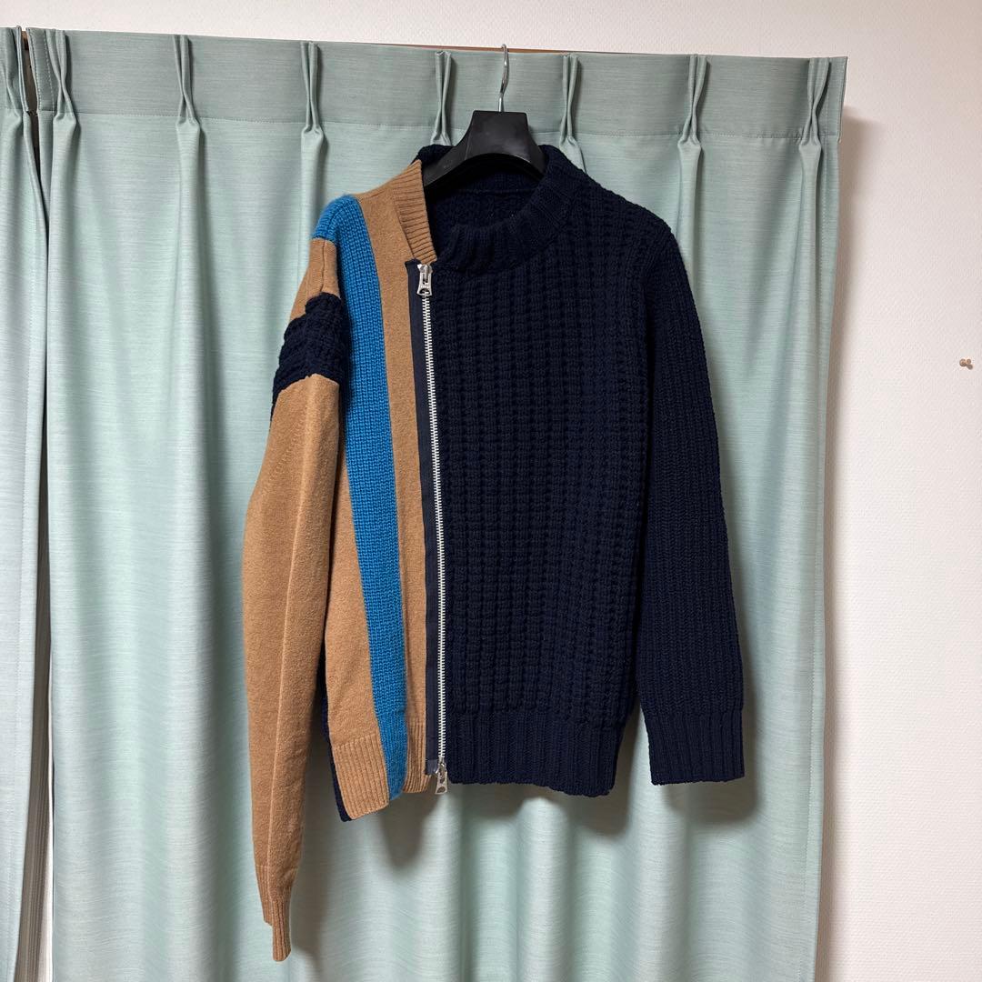 トップス sacai 20AW Wool Knit Blouson