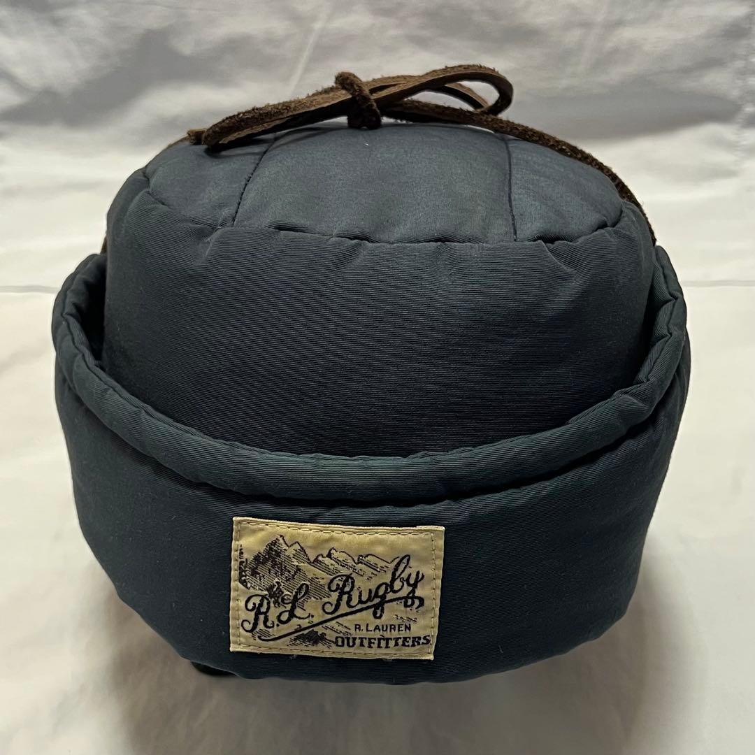 RUGBY RALPH LAUREN イヤーフラップキャップ L/XLネイビー