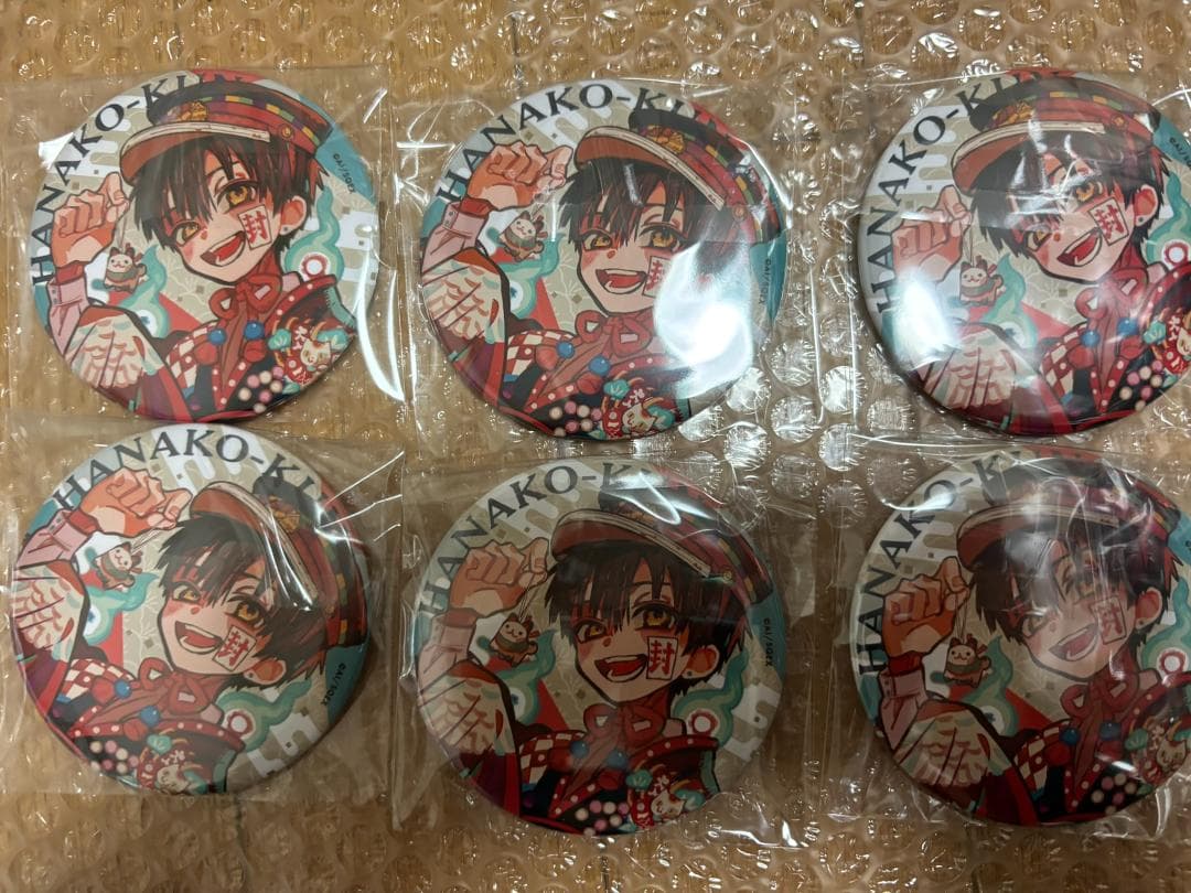 地縛少年花子くん 10周年記念ミュージアム ビッグ 缶バッジ 6個