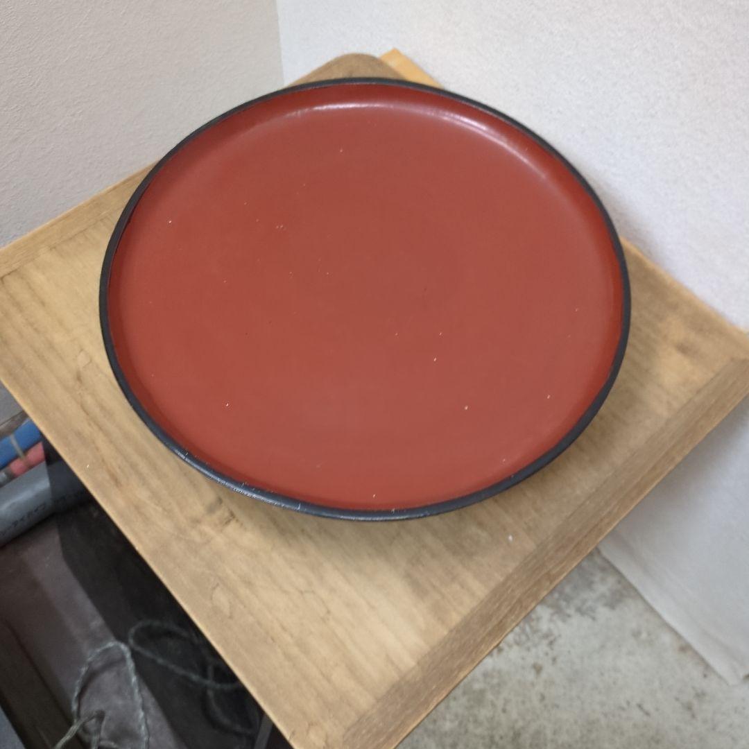 骨董　くりぬき盆　たかつき　台　木製　漆器　民芸　古道具　丸盆