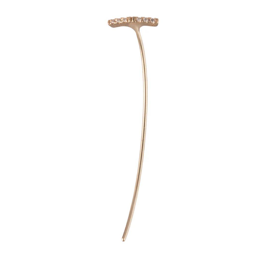 【美品】Hirotaka Trapeze ダイヤモンド アローピアス　K10