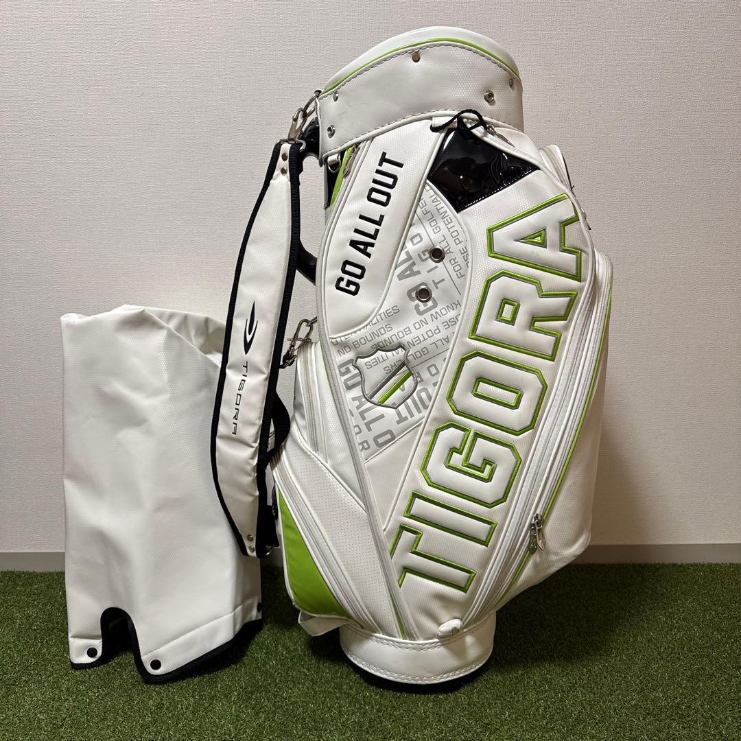 TIGORA キャディバッグ 47.5インチ対応左右非対称デザイン 9型