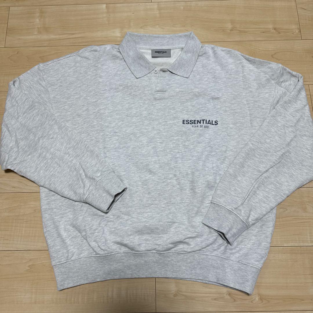 ESSENTIALS トレーナー ポロシャツ M グレー