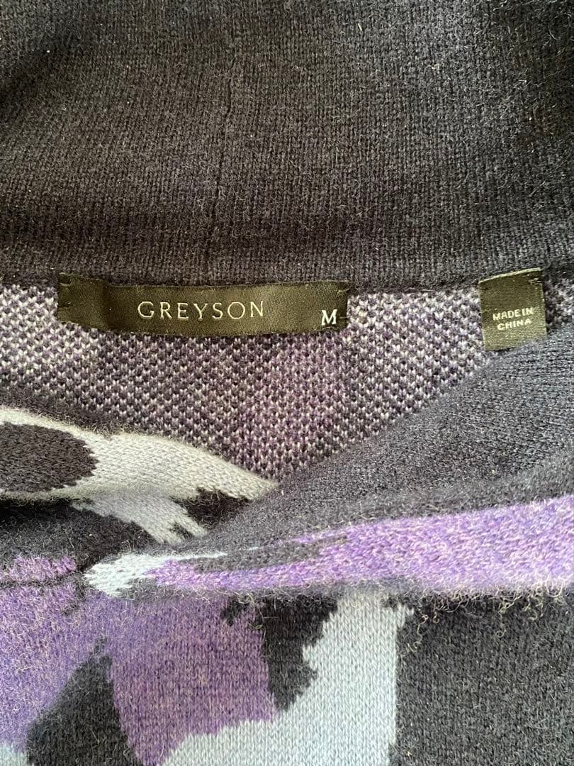 グレイソンGREYSON ウール&カシミア　ニット　ゴルフウェア　メンズ