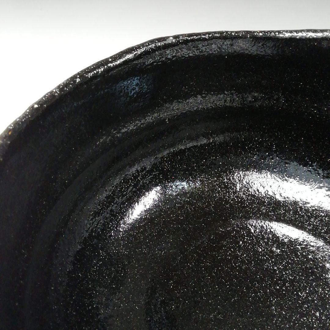 Ｔ２７５　茶碗　『黒茶碗』『干支　亥』『佐々木松楽 造』　共箱　抹茶碗　茶道具