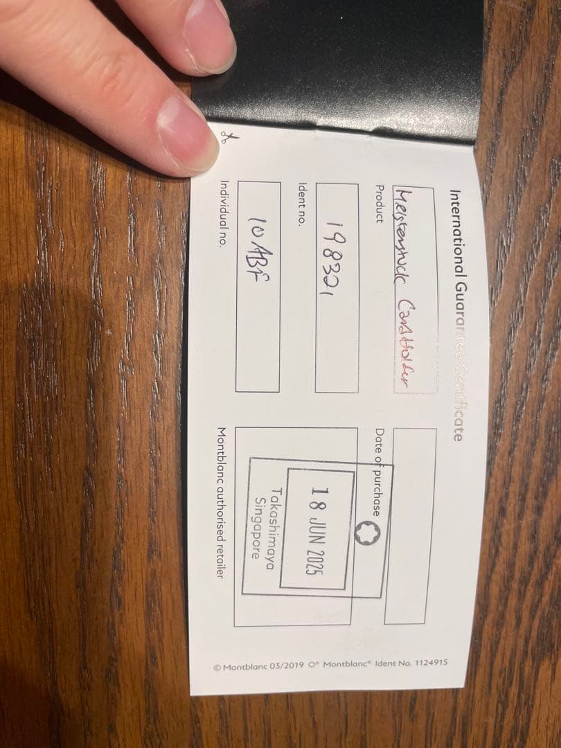 MONTBLANC カードホルダー 4CC マイスターシュテュックレザー