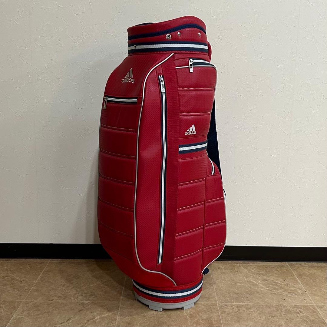 adidas アディダス レッド キャディバッグ