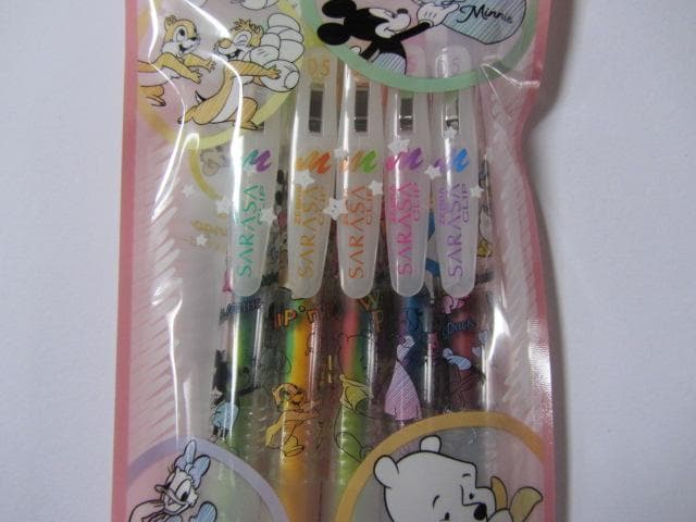 ゼブラ サラサクリップ マーブルカラー 5色セット 10パック ディズニー