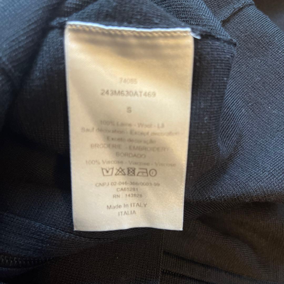 DIOR ジップアップセーター　S