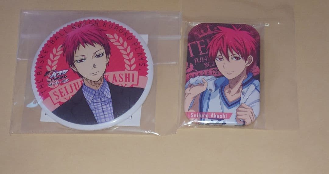 黒子のバスケ スクエア マグネット 缶バッジ