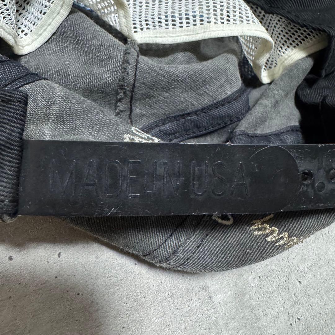 90s USA製 Ford キャップ フェード ブラック モーター 企業 刺繍