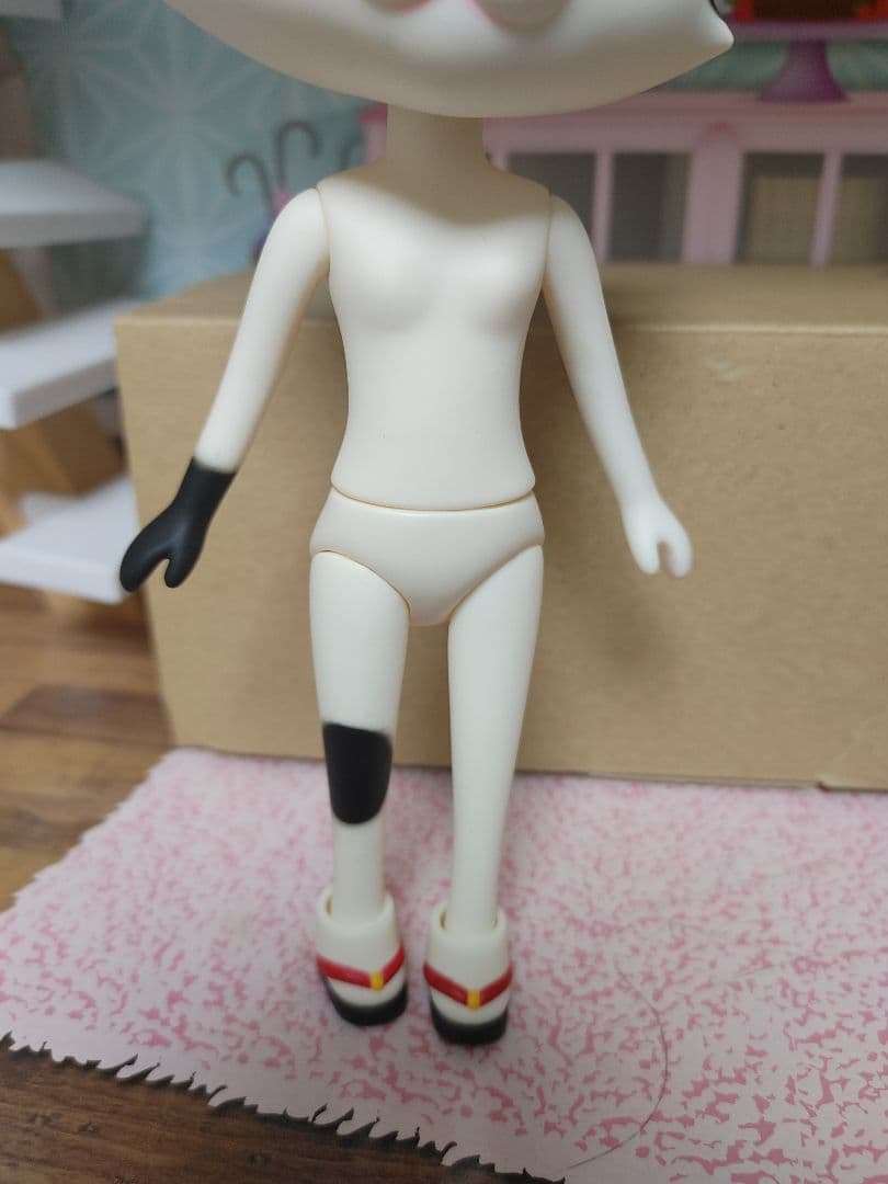 猫キャラクター 着物 フィギュアきせかえ人形 DOLL ニッキ　着物　セキグチ