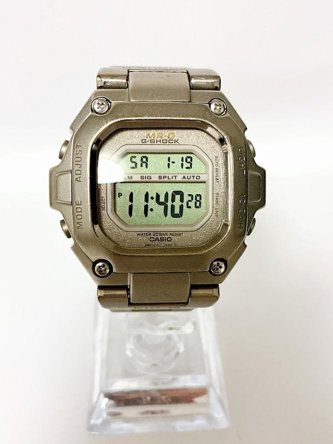 G-SHOCK デジタル 腕時計 シルバー 稼働品 MR-G デジタル