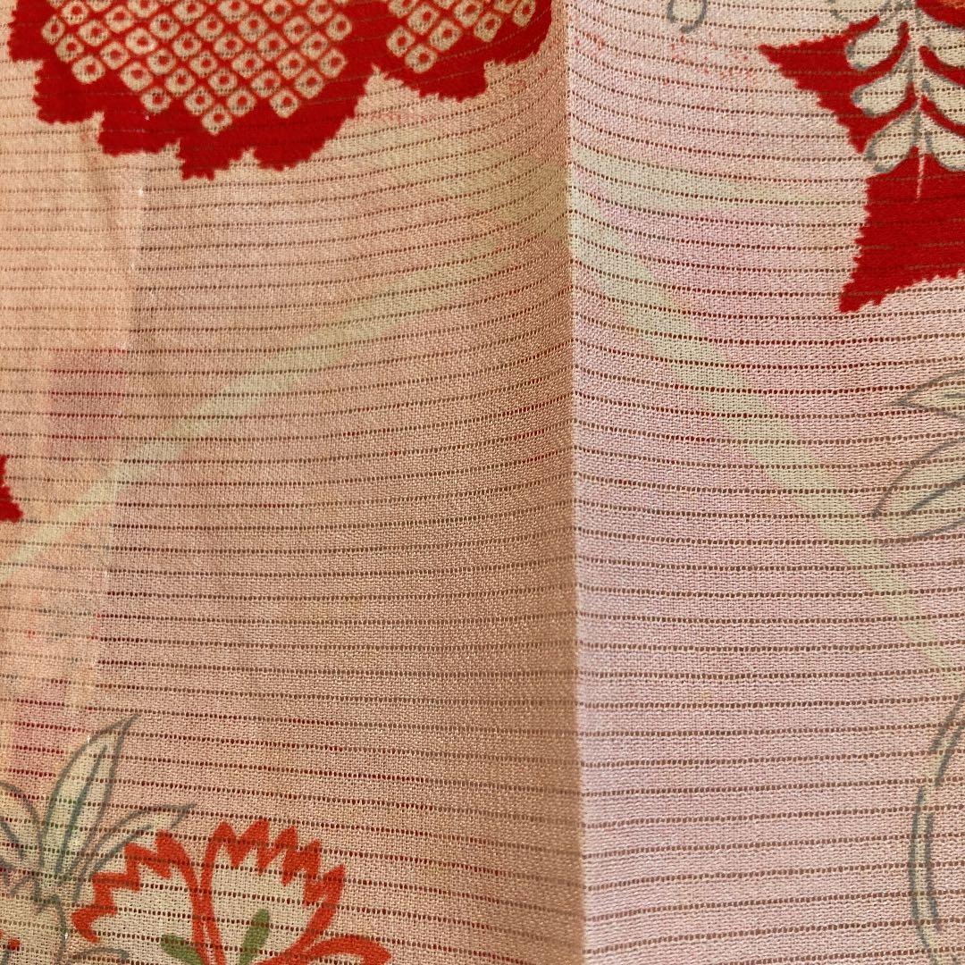 アンティーク　正絹　絽縮緬　襦袢　中振袖