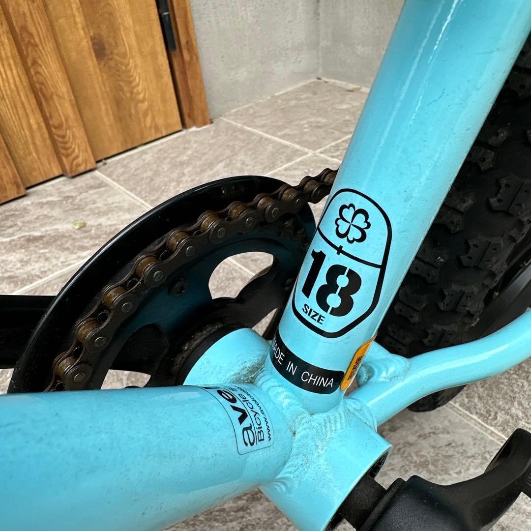 みつき　ヨツバサイクル　18インチ　ラムネブルー　直接手渡し希望