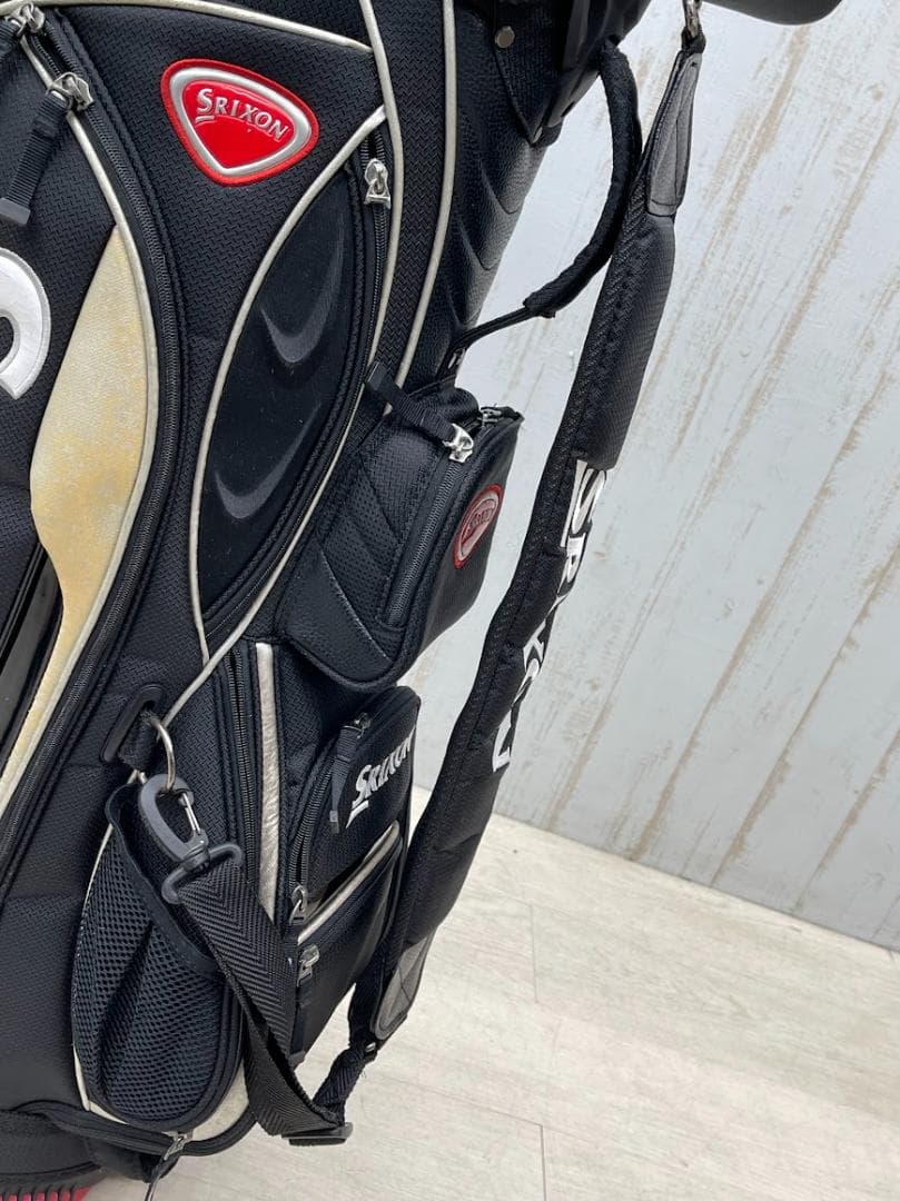 SRIXON キャディバッグ ゴルフバック 7分割 ブラック スリクソン