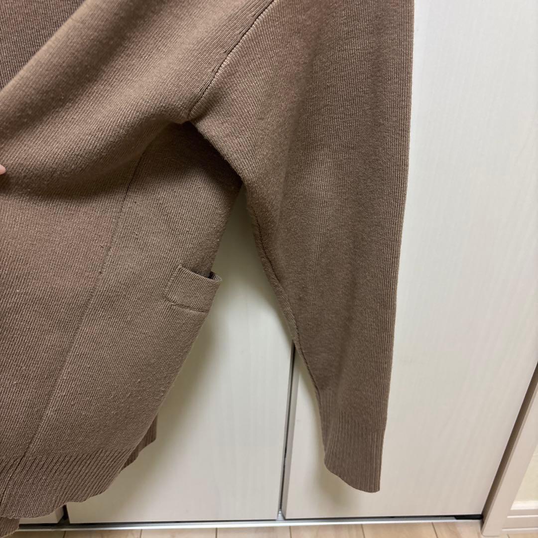 mila owen アップリケデザイン金釦Vネック ニットカーディガン