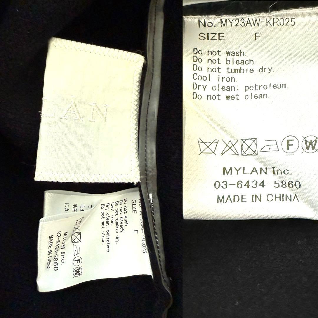 定価約13万円 一瞬で売り切れた MYLAN カシミヤ混ニットドレス リボン付