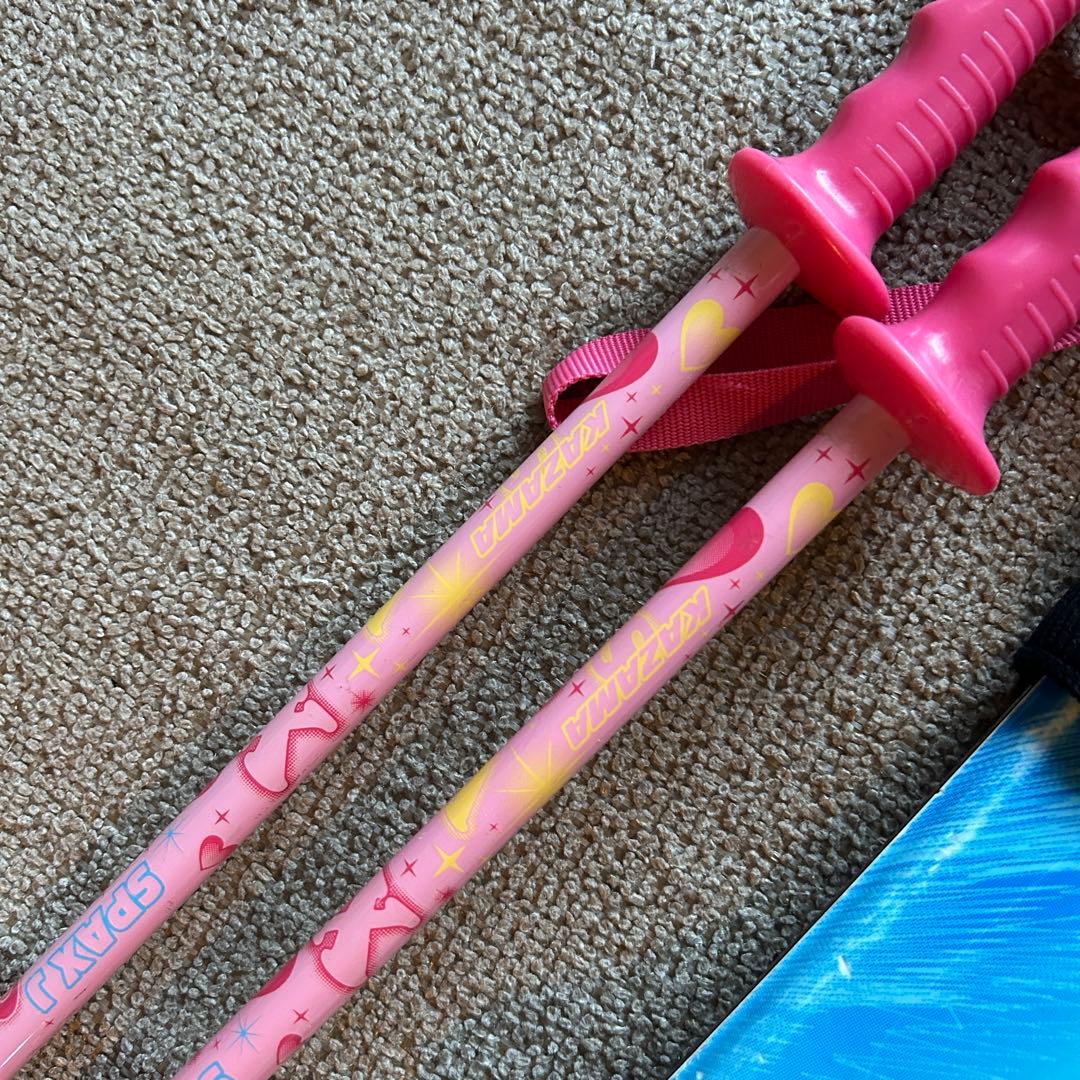 ３点セットスキーセット ブーツ20cm、板110cm、ストック91cm