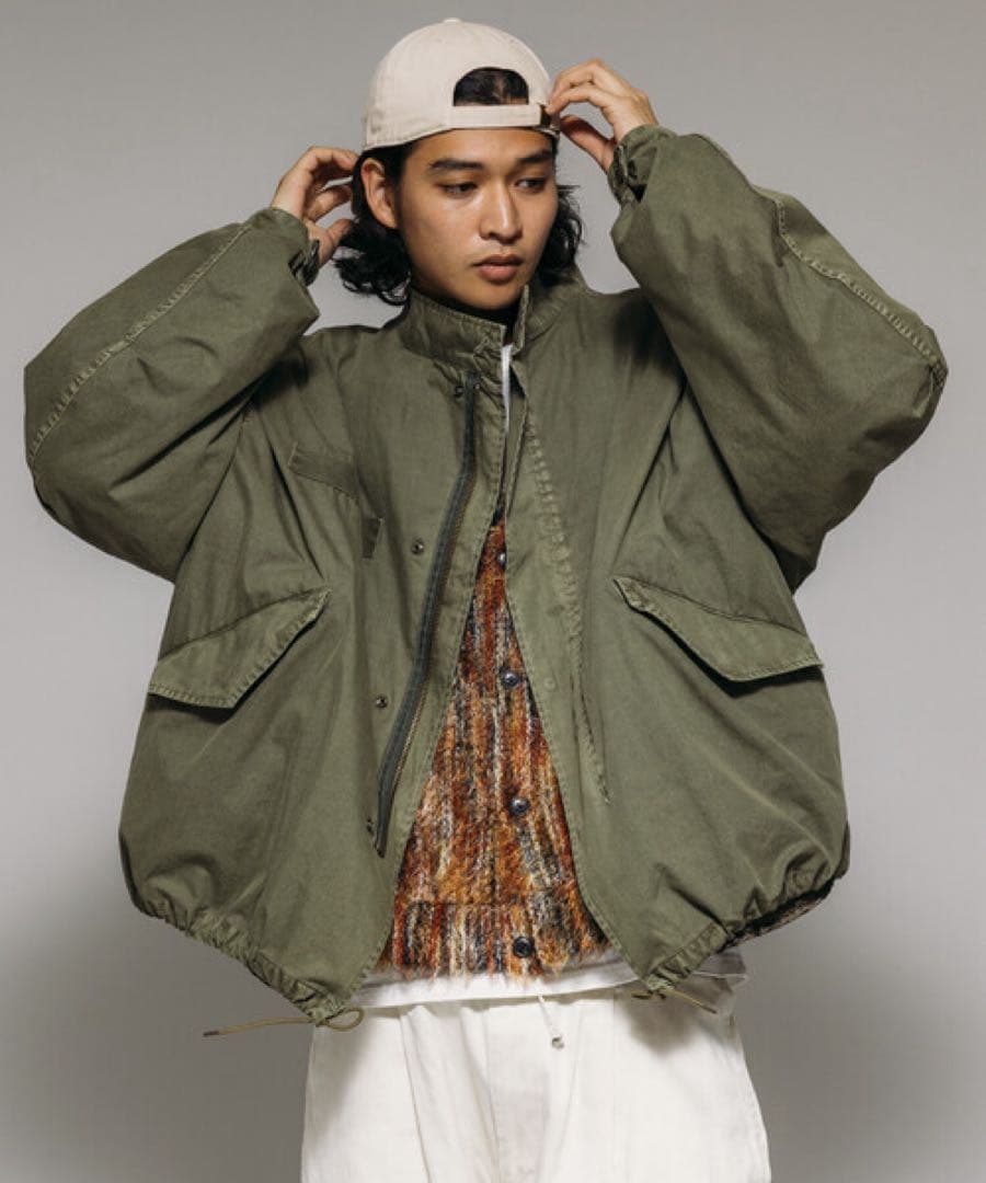 【新品】 フリークスストア ／ フェード加工 M65 ショートモッズコート