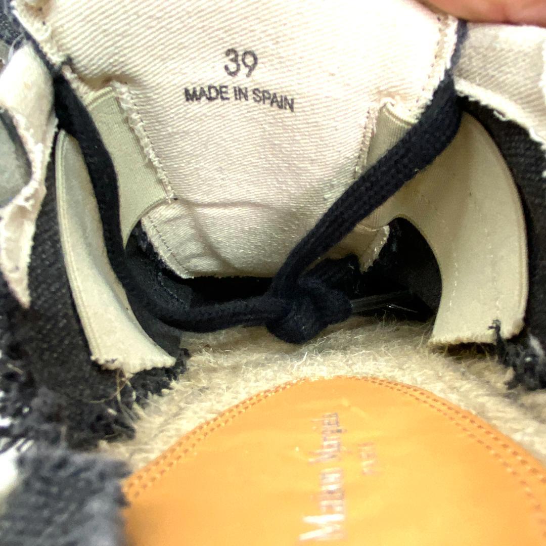 メゾンマルジェラ エスパドリーユ ミュール キャンバス スニーカー 約24cm