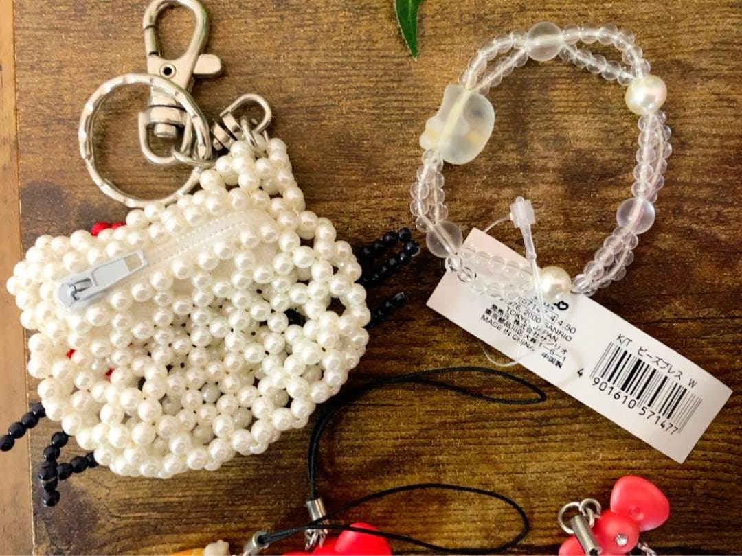 た*ぽ様 ☆激レア☆ ハローキティ ビーズポーチ　ブレスレット　ストラップ等　9