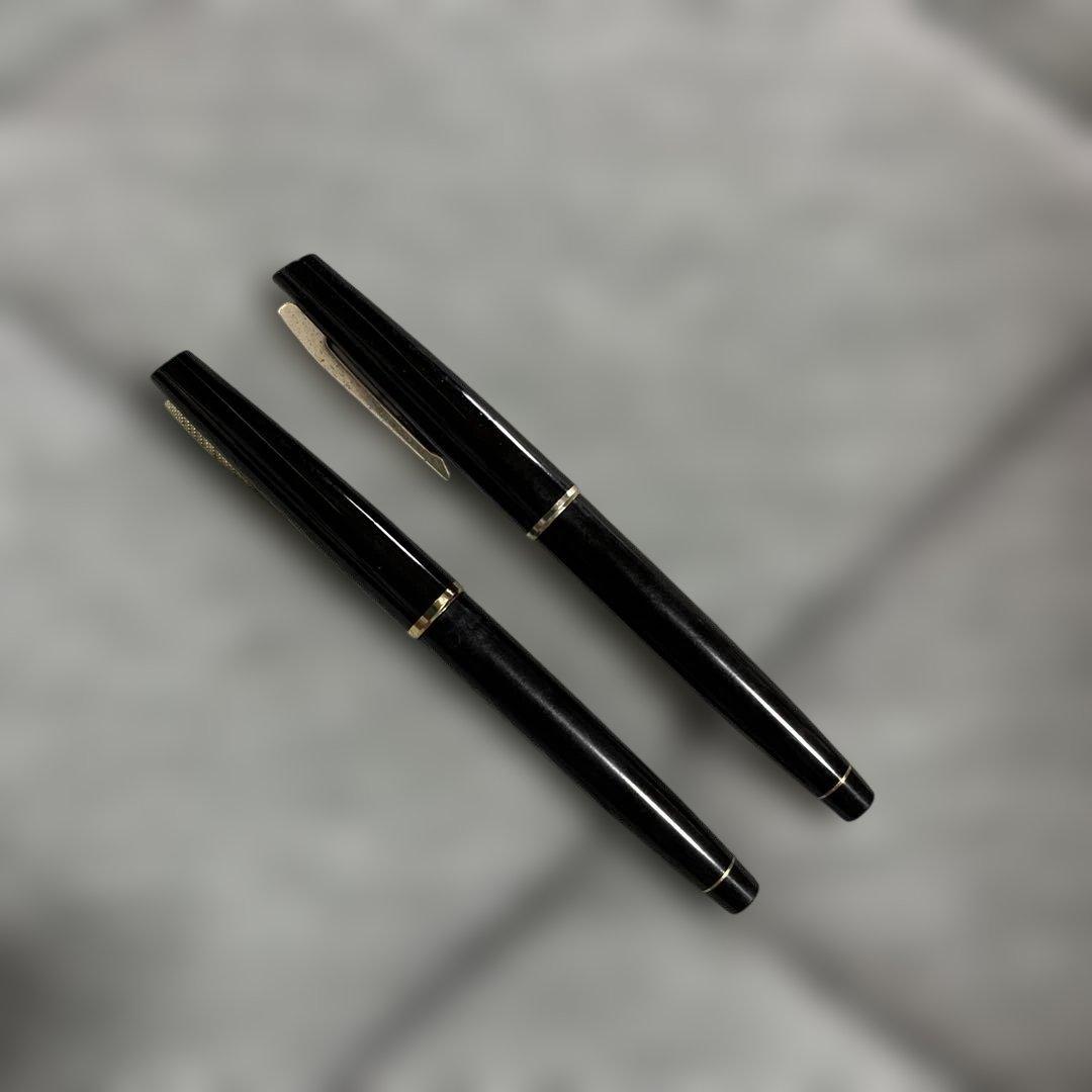 エリート 万年筆 黒　14K 2本