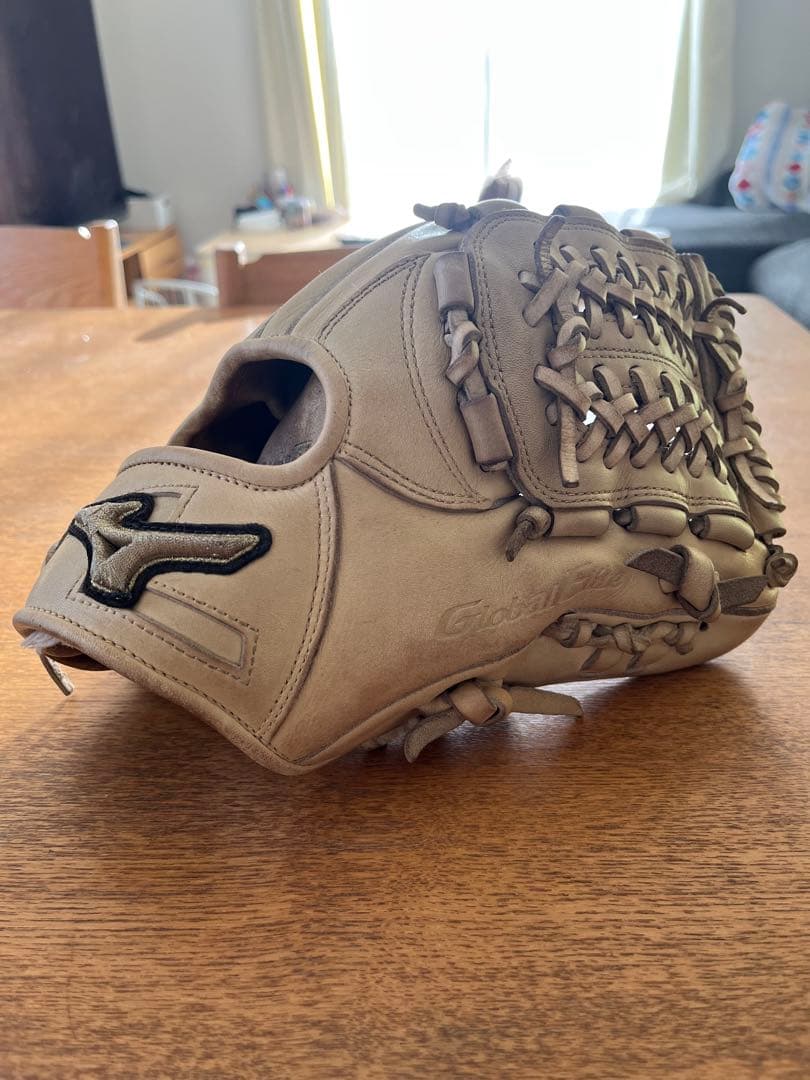 ミズノ　グローバルエリート　少年軟式　グローブ　湯もみの鉄人　片付け　湯もみ品