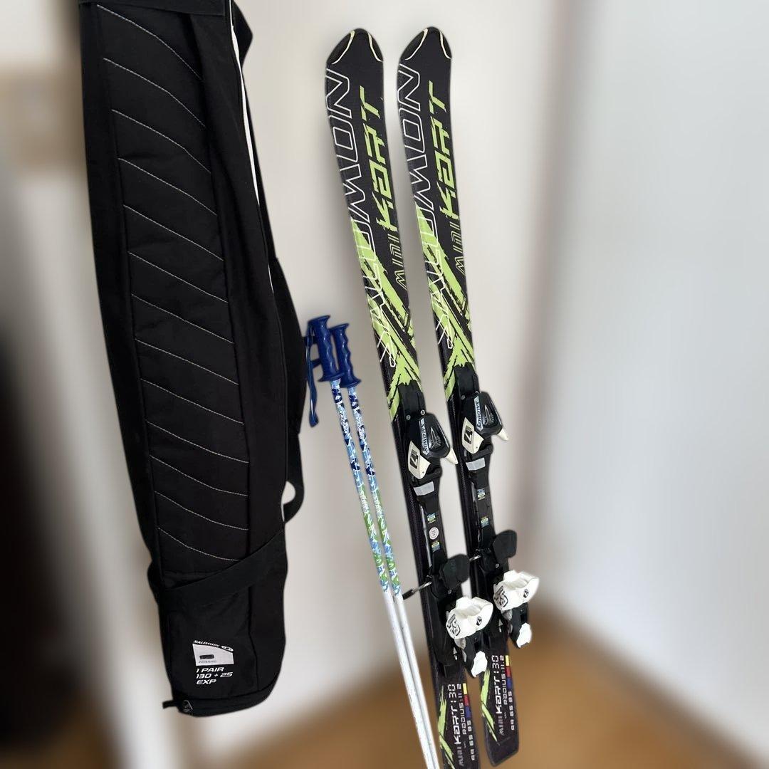 サロモンスキー板 ブラック/グリーン