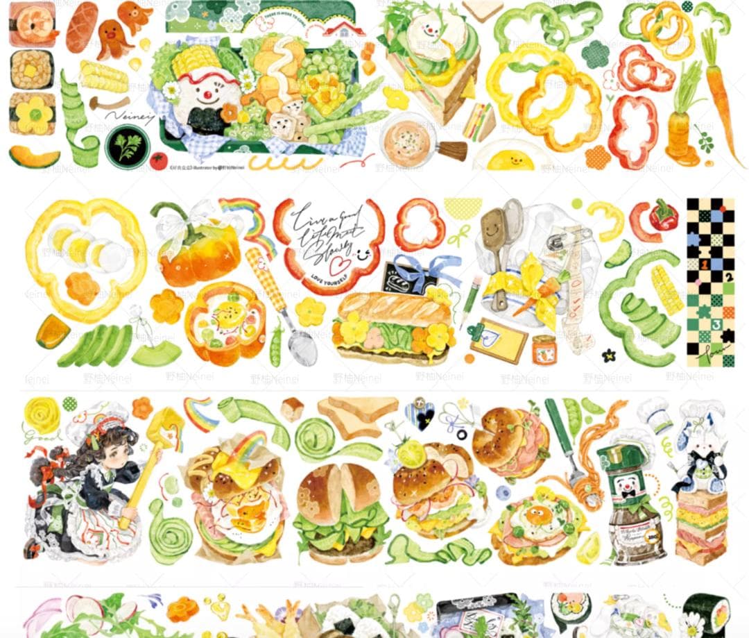 【Neinei 4巻セット】人気 フルーツ&ベジタブルシリーズ