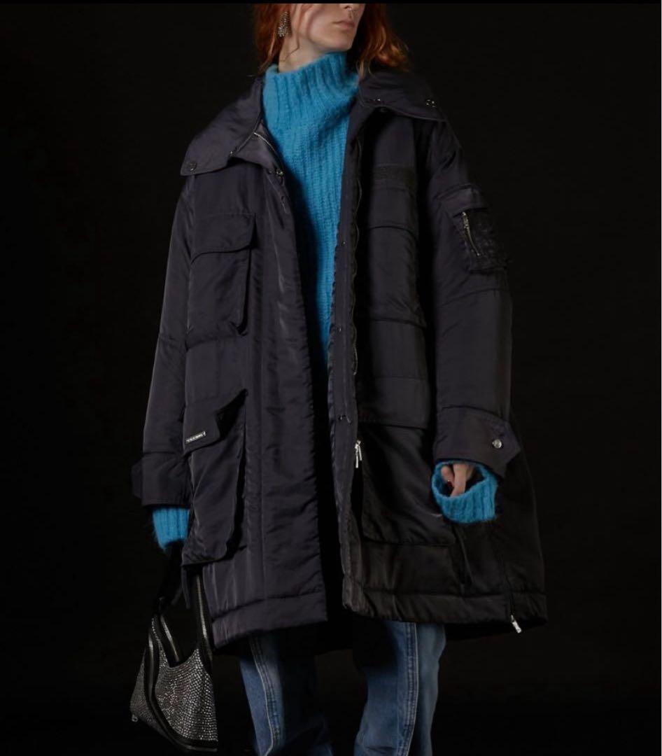 プランクプロジェクト ワッシャーナイロンボリュームミドルコート