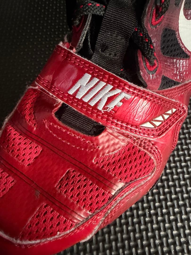 NIKE ボクシングシューズ 24.5cm ハイパーKO 【赤黒】