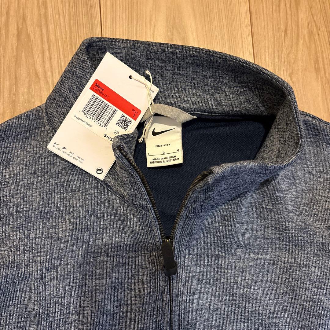 Nike ハーフジップセーター L ネイビー