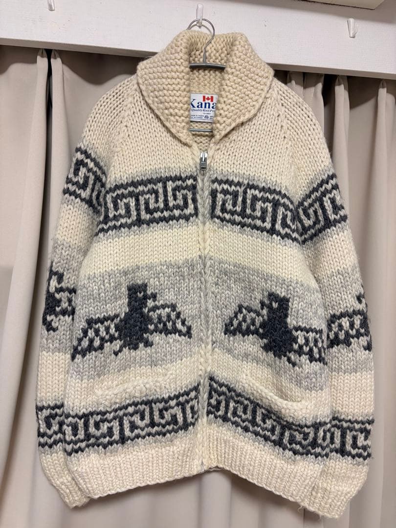 Kanata カナタ サンダーバード カウチンセーター ウール L〜XLサイズ