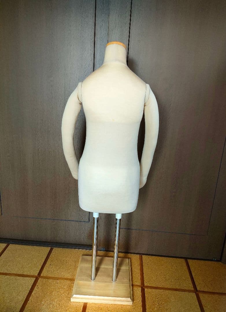 腕付き和装トルソー　2本足　高さ調節可能　マネキン　洋装トルソー　着付け練習用