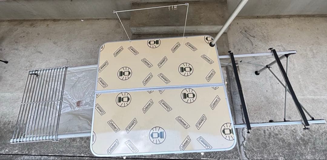 廃盤　ヴィンテージ品　Coleman コールマン　折りたたみ　キッチンテーブル