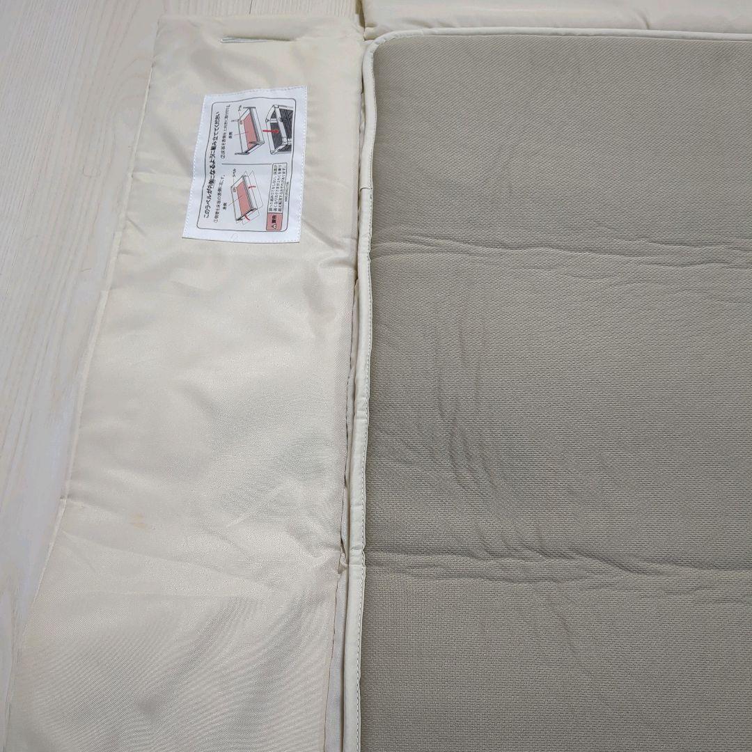 【美品】アップリカ ココネルエアープラスAB ベビーベッド　ホワイトベージュ