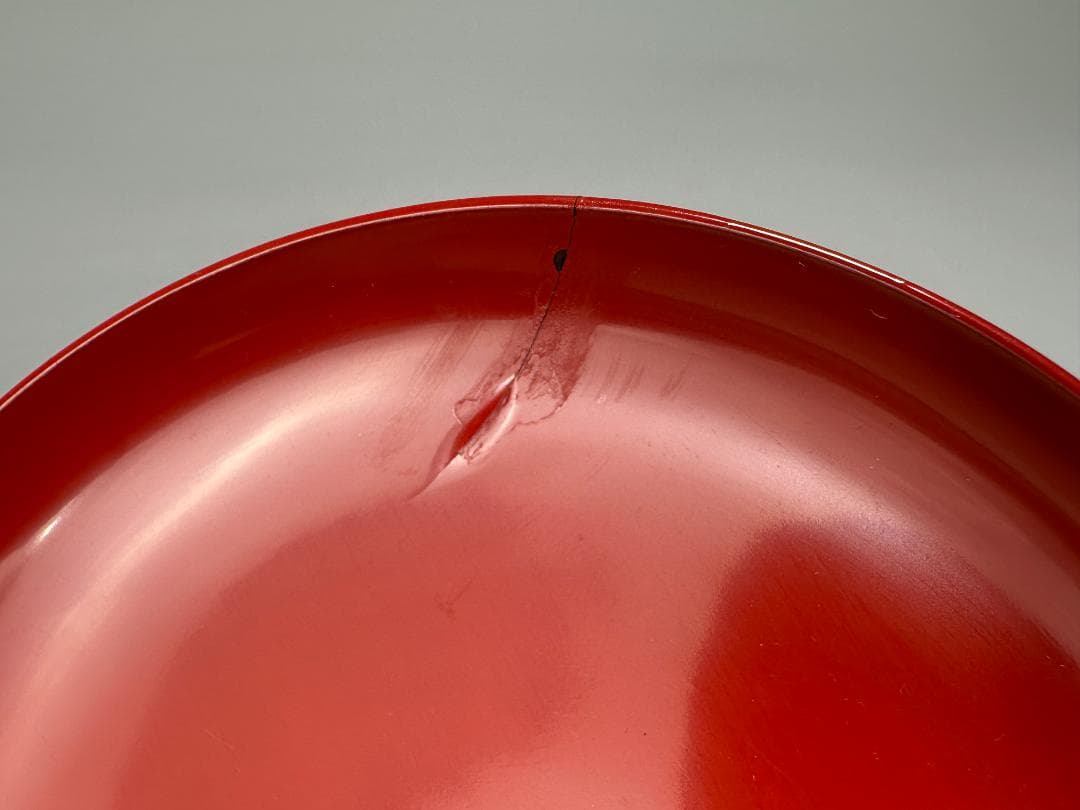 26.1.29-1 堅地屋清兵衛 利休形朱引盃 5客 共箱