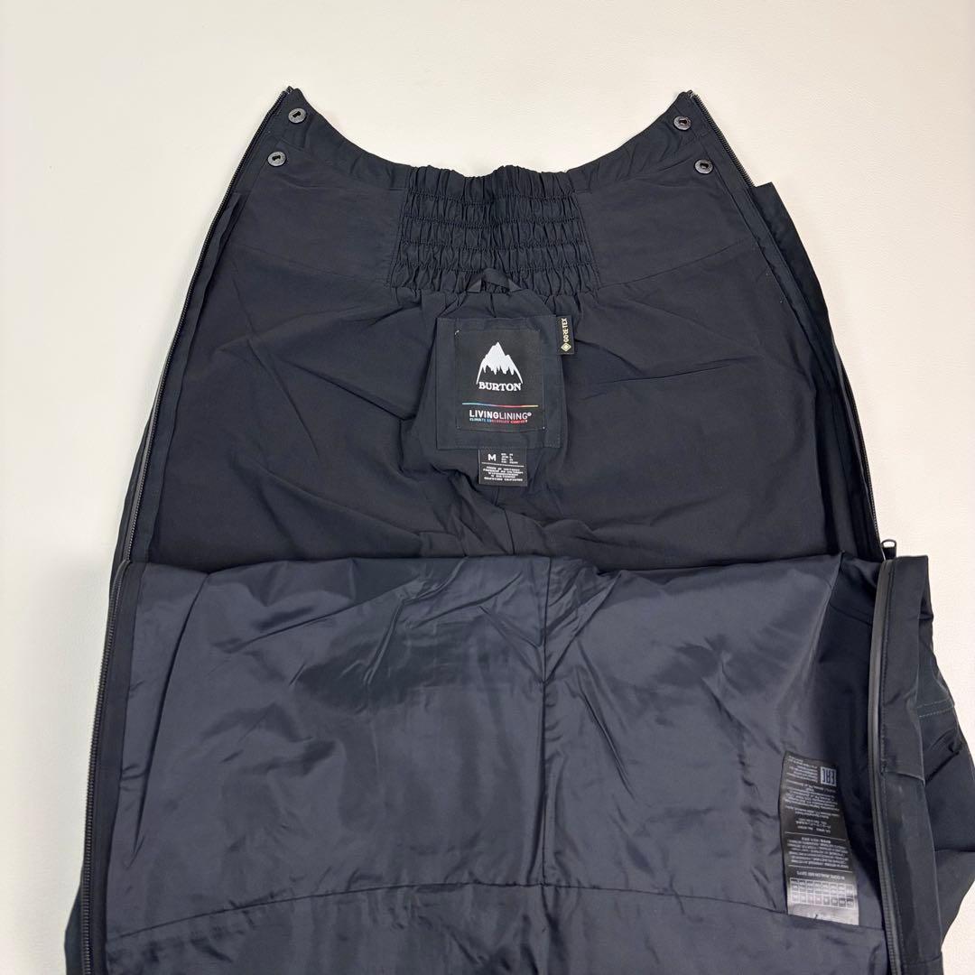 2457【美品】バートン ビブパンツ ゴアテックス スノボウェア 黒 つなぎ