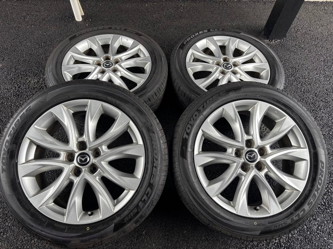 マツダCX5 純正19インチ ホイールセット TOYO PROXES 24年製
