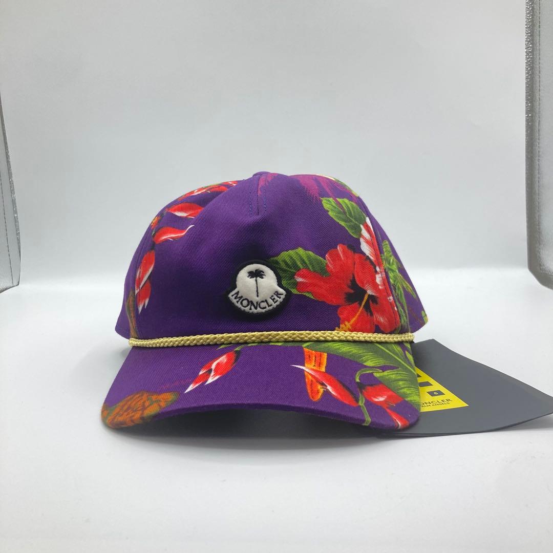 【新品タグ付】MONCLER × Palm Angelsキャップ 帽子 紫