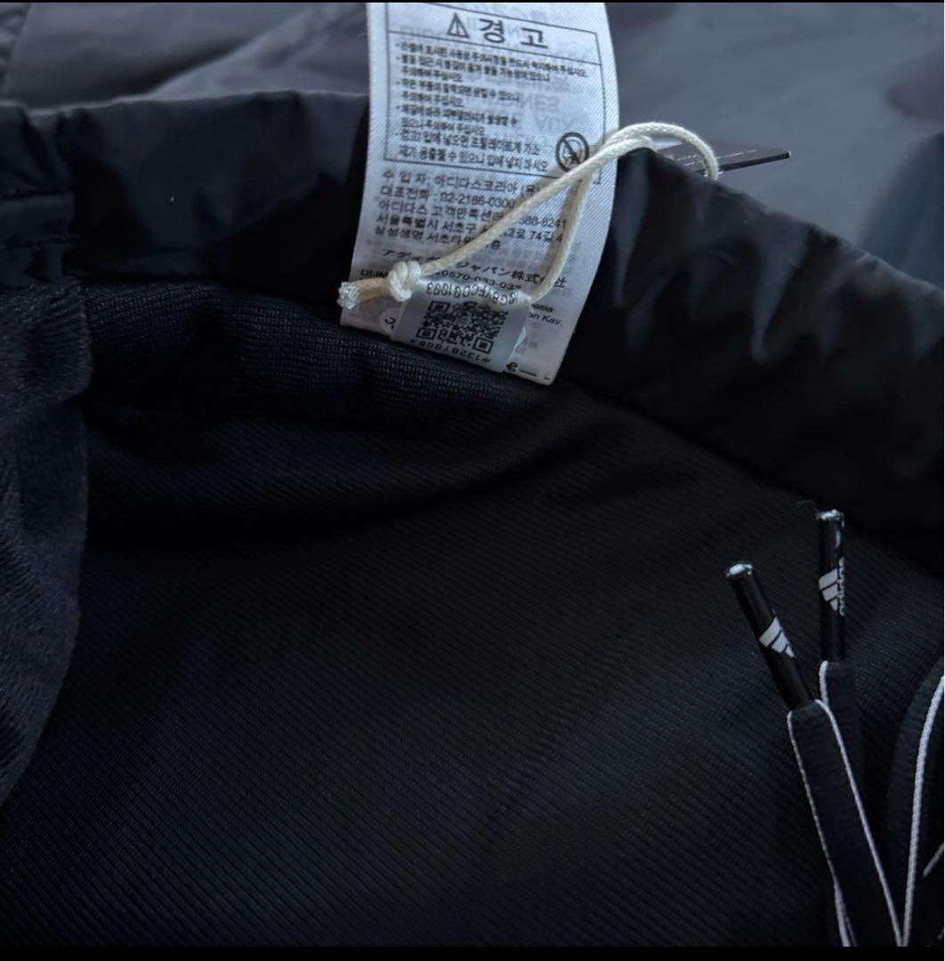 新品　アディダス　メンズ　中綿ウィンドブレーカー　上下セットアップ　黒　2XL