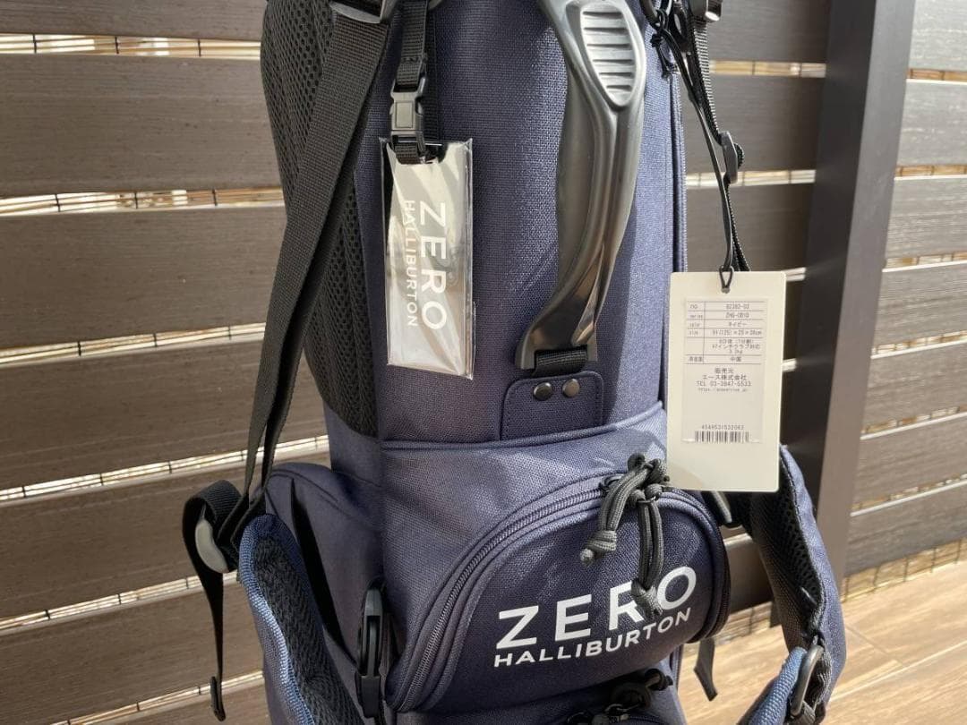 新品 ゼロハリバートン スタンド式 キャディバッグ ZHG-CB1D ネイビー