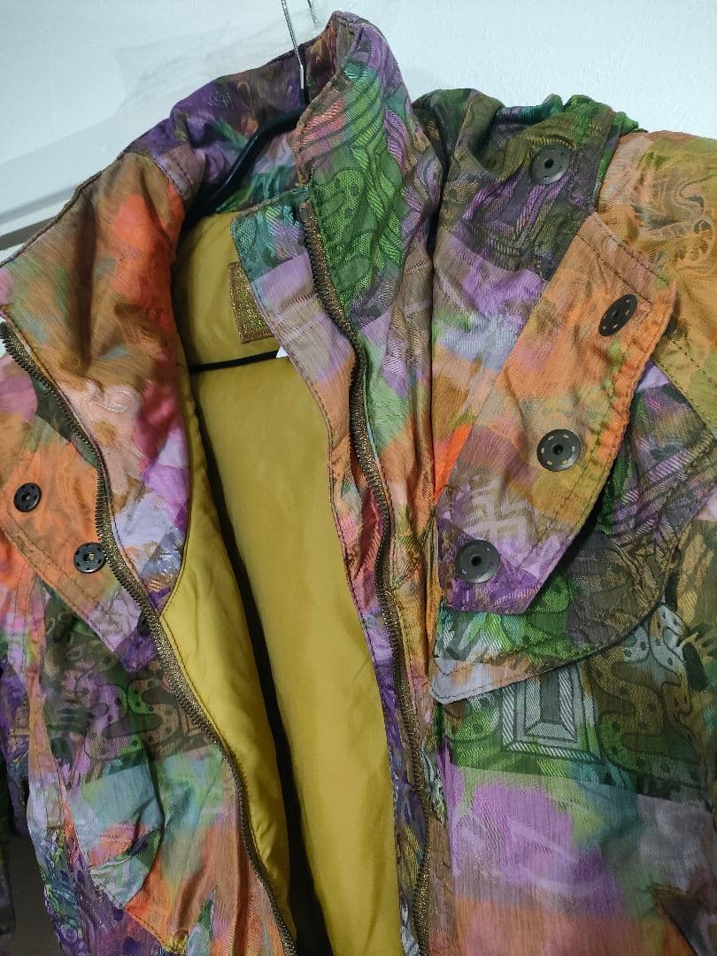 希少8090sレトロアーカイブ✦EMMEGIエンメジ　パッチワークアートブルゾン