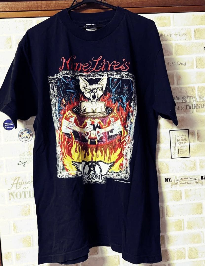 エアロスミス　Nine Lives Tシャツ Lサイズ ブラック