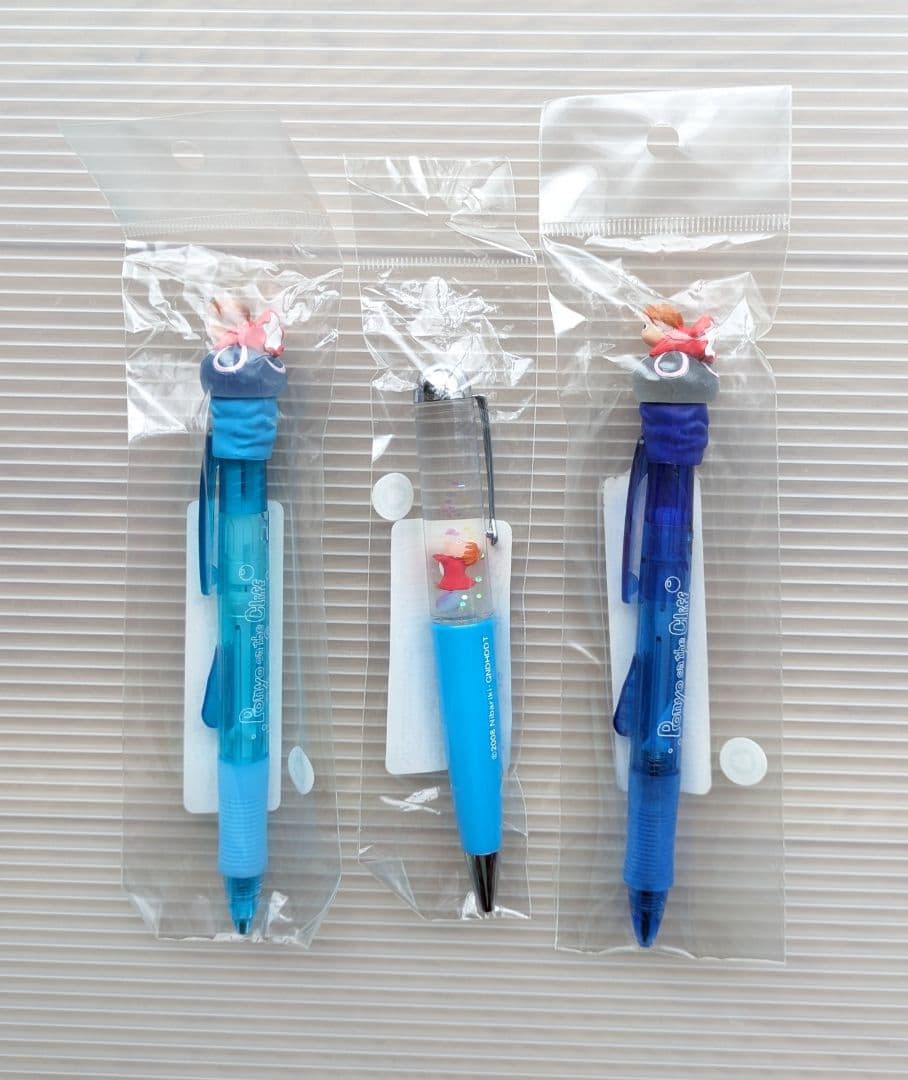 崖の上のポニョ　ボールペン　シャープペン　3種類